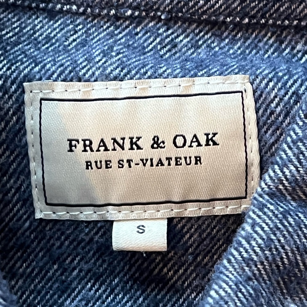 Frank & Oak Thick Blue Flannel Shirt - Picture 5 of 16
